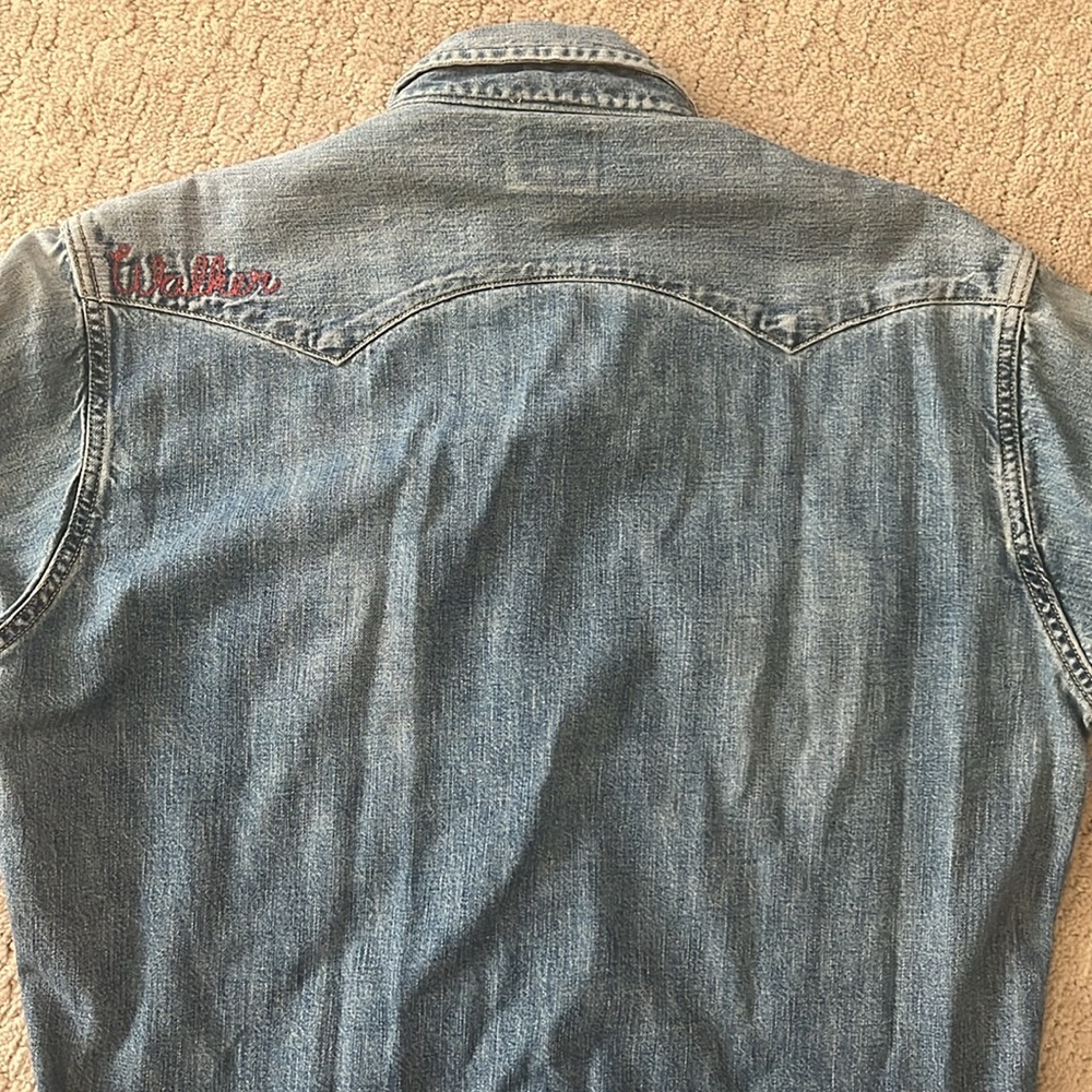 Levi's vintage big E tab denim shirt, 1960’s MINT - Picture 5 of 6